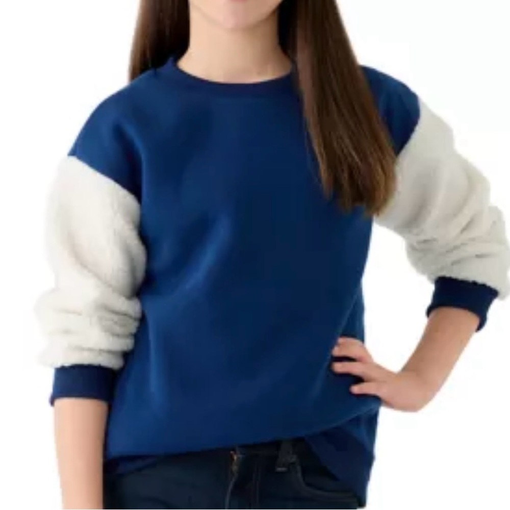 Xtraordinary Navy and Cream Crew Neck Sweater